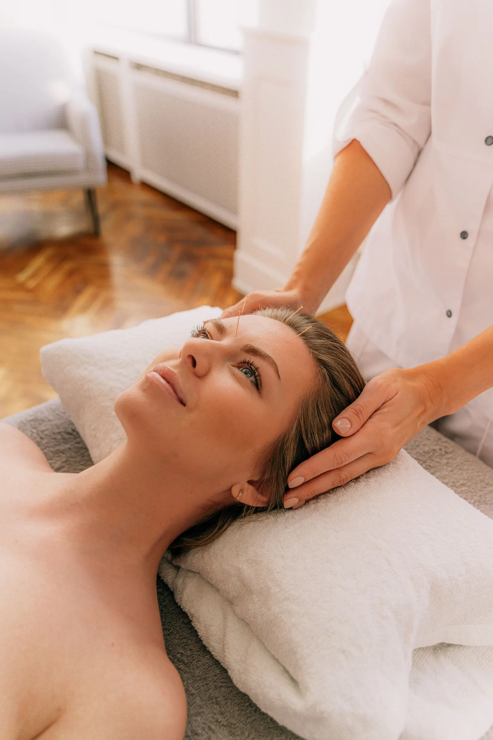 Tratamiento facial en el estudio